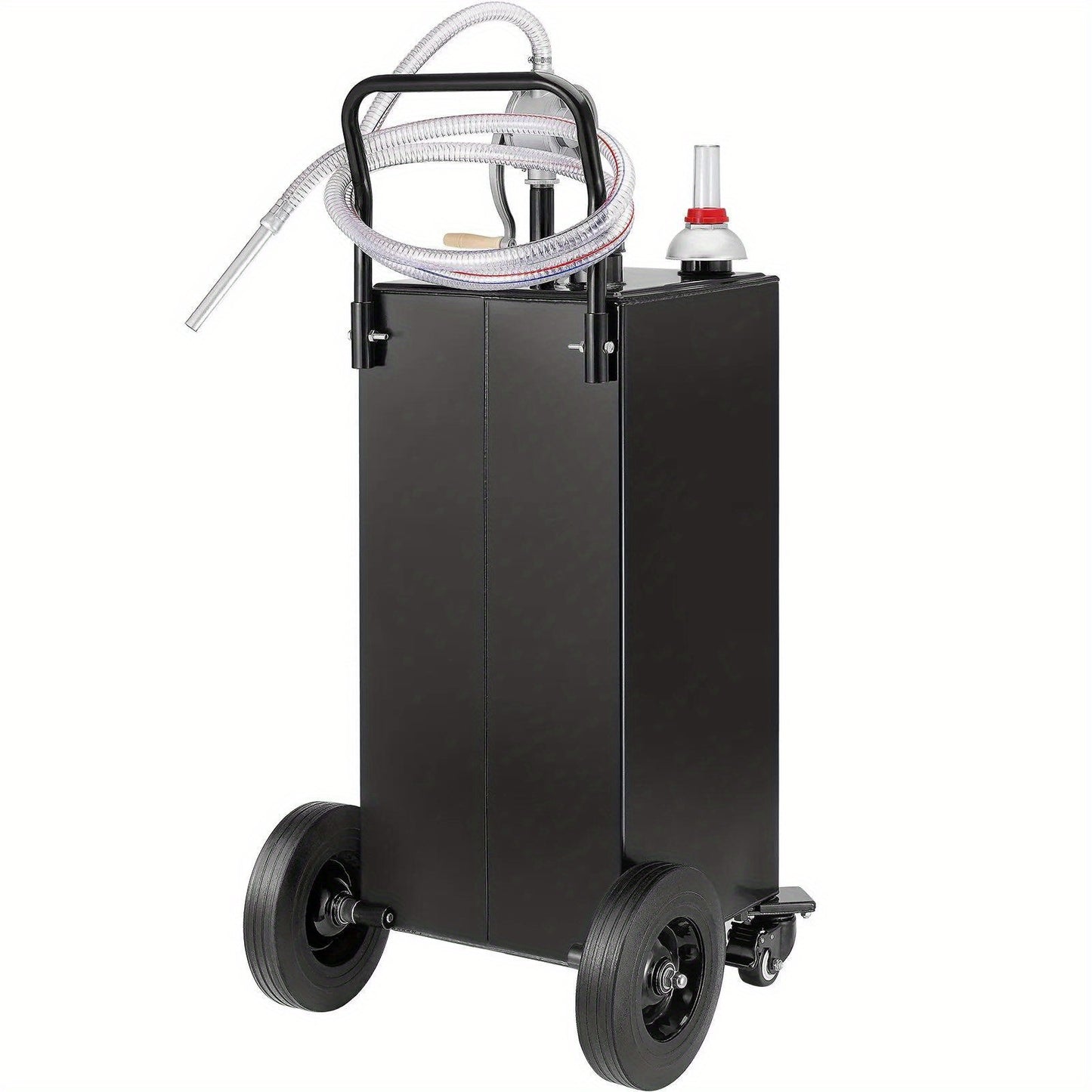 VEVOR 35 Gallon Fuel Caddy with Wheels - Portable Gas Storage Tank & Transfer Pump