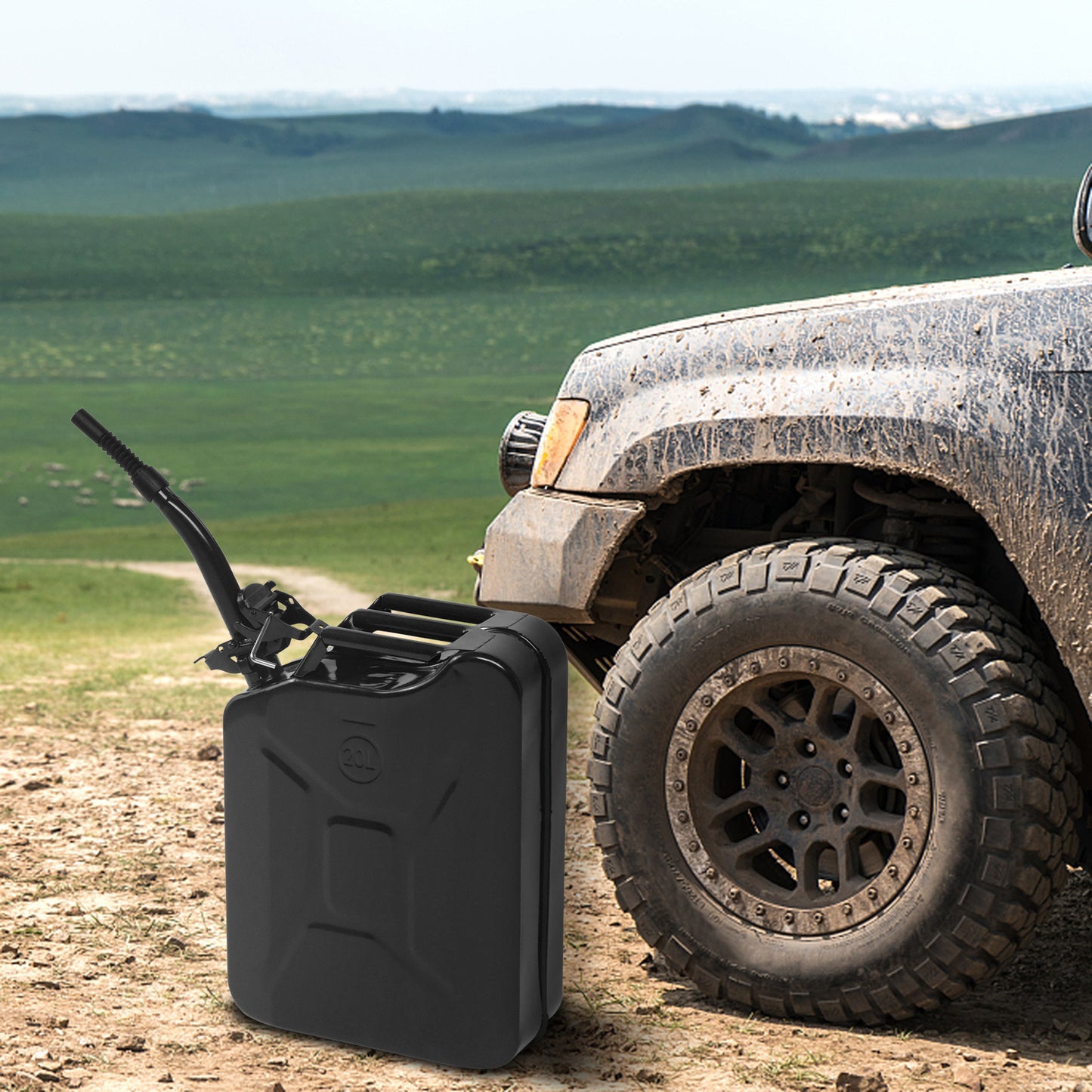 5.28gal Heavy-Duty Iron American Oil Drum with 06mm Spout & Handle