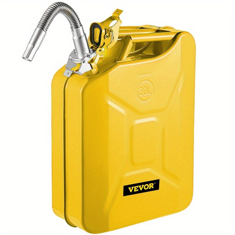 Jerry Fuel Can 5.3 Gallon 20 L Portable Jerry Gas Can with Flexible Spout System Rustproof and Heat Resistant