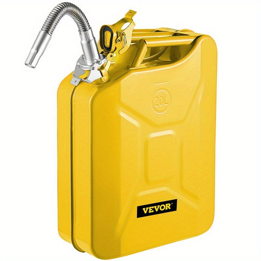 Jerry Fuel Can 5.3 Gallon 20 L Portable Jerry Gas Can with Flexible Spout System Rustproof and Heat Resistant