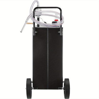 VEVOR 35 Gallon Fuel Caddy with Wheels - Portable Gas Storage Tank & Transfer Pump