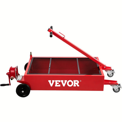 [Oil Drain Pan | 18G] VEVOR 18 Gallon Large Capacity Oil Drain Pan | Low Profile, Foldable, With Pump, Hose, Swivel Casters Wheels