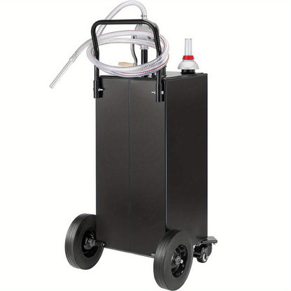 VEVOR 35 Gallon Fuel Caddy with Wheels - Portable Gas Storage Tank & Transfer Pump