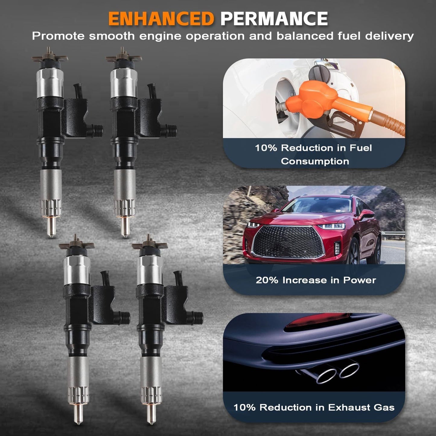 4pcs Fuel Injector 095000-5471 095000-8901 for Denso 01-07 for ISUZU NPR NPR-HD 4HK1 Diesel