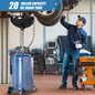 [Air Operated | Waste Oil Drain] 20 Gallon Air Operated Waste Oil Drain Tank With Wheels