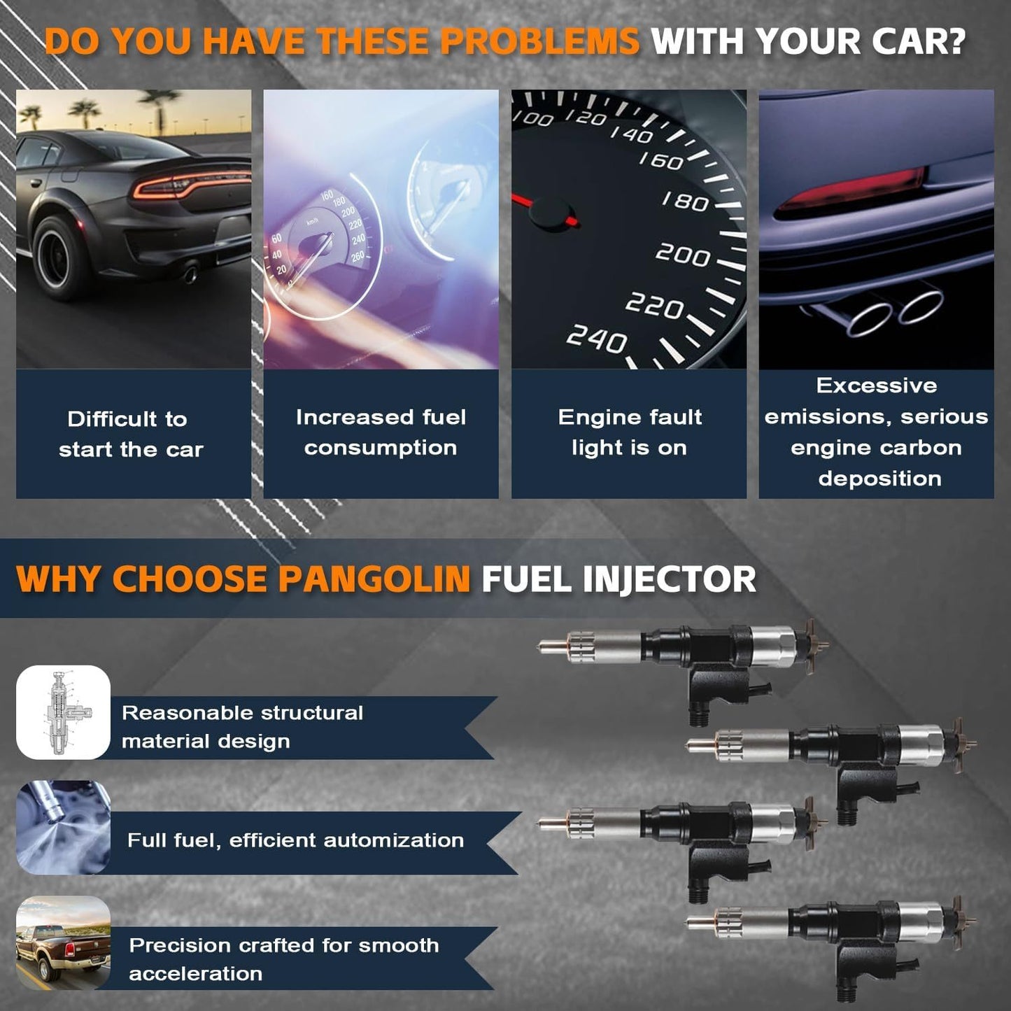 4pcs Fuel Injector 095000-5471 095000-8901 for Denso 01-07 for ISUZU NPR NPR-HD 4HK1 Diesel