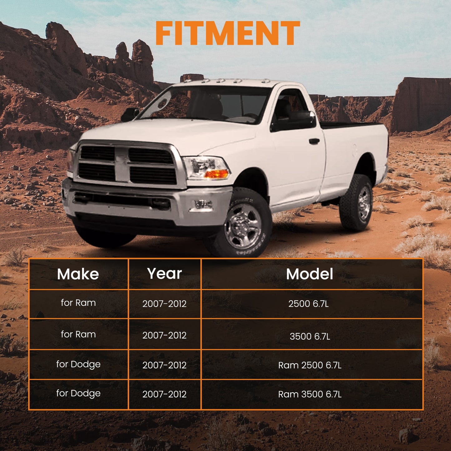 6 PCS Diesel Fuel Injectors for Dodge Ram 2500 3500 Cummins 1.77gal for Sterling Heavy Duty Truck 0986435518