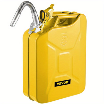 Jerry Fuel Can 5.3 Gallon 20 L Portable Jerry Gas Can with Flexible Spout System Rustproof and Heat Resistant